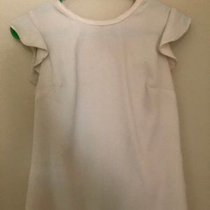J. Crew Sleeveless White Blouse Size 00
